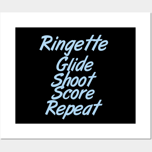 Ringette: Glide, shoot, score, repeat. Wall Art by DacDibac